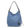 Borsa a Tote in Tela da Donna con Scomparti Multipli e Chiusura a Zip per Uso Quotidiano
