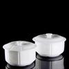 Pure White Ceramic Stew Pot for Hotel or Restaurant - Large Soup and Double Boiler Bowl