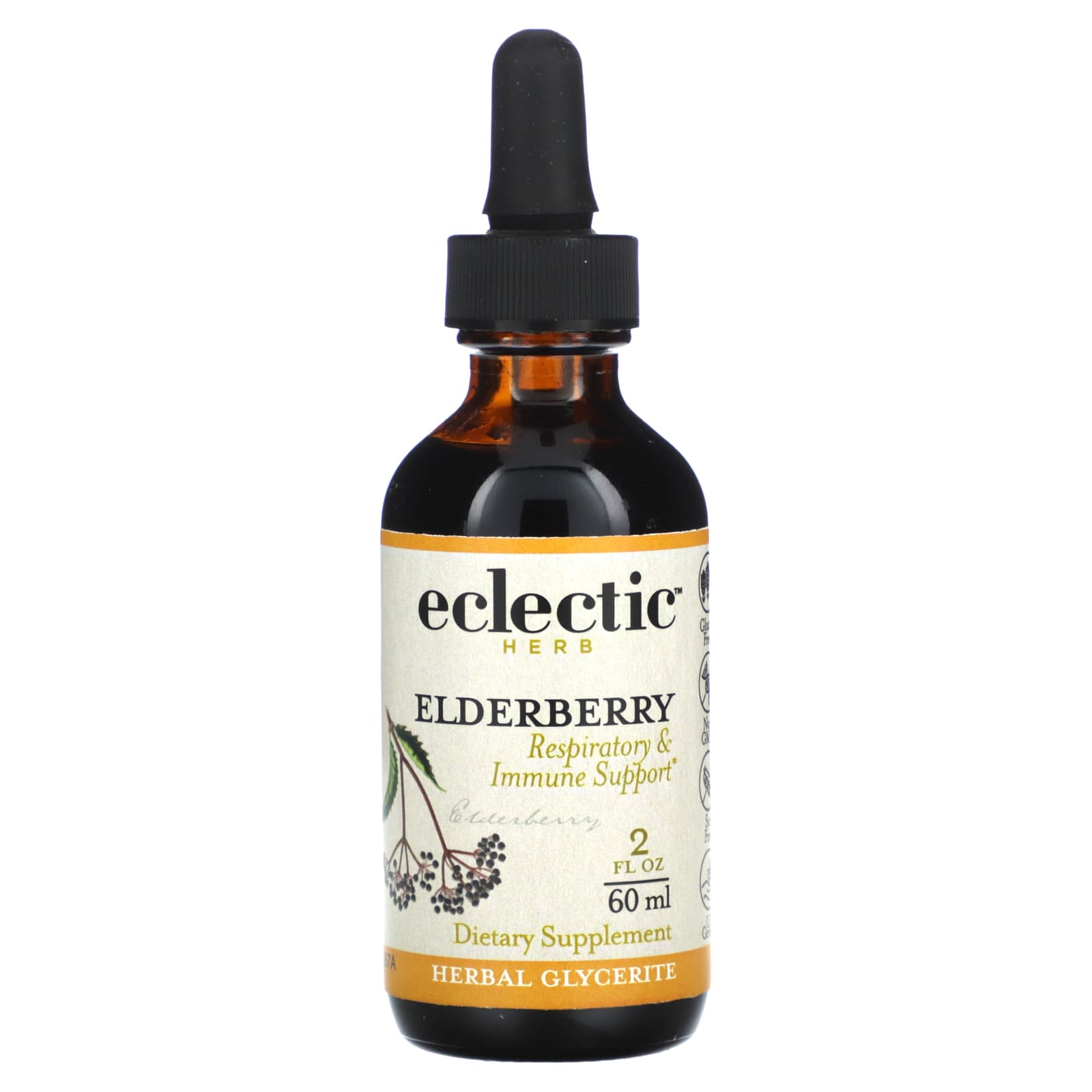

Eclectic Herb, Elderberry Glycerite, 2 fl oz (60 ml)