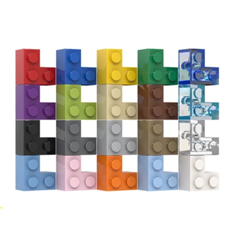 80PCS BRICK CORNER 1x2x2 Compatible 2357 Self-Locking Bricks Building Blocks Toys Accessories