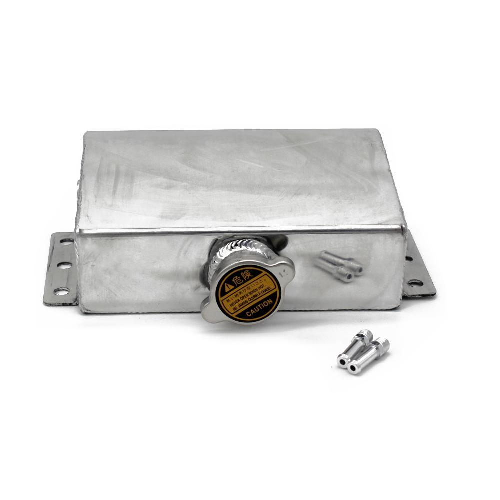 1L Aluminum Coolant Expansion Fill Tank Reservoir Oil Catch Can Fuel Surge Tank For Honda Civic 240SX WRX