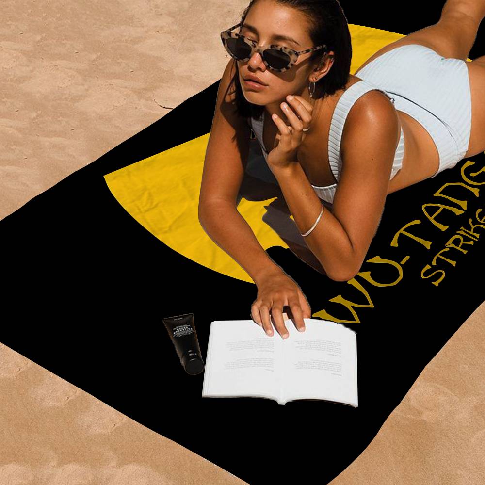 WU-T--TANG CLAN Band Große Mikrofaser Strandtücher Schnelltrocknendes Handtuch Sandstrandtücher Poolhandtuch für Reisen Schwimmbad Yoga