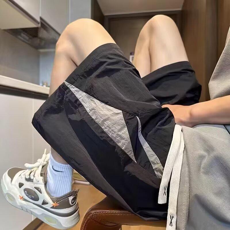 Tooling Men's Summer Retro Straight Wide-leg Shorts Loose Five-point Pants Bf Casual Pants Tide