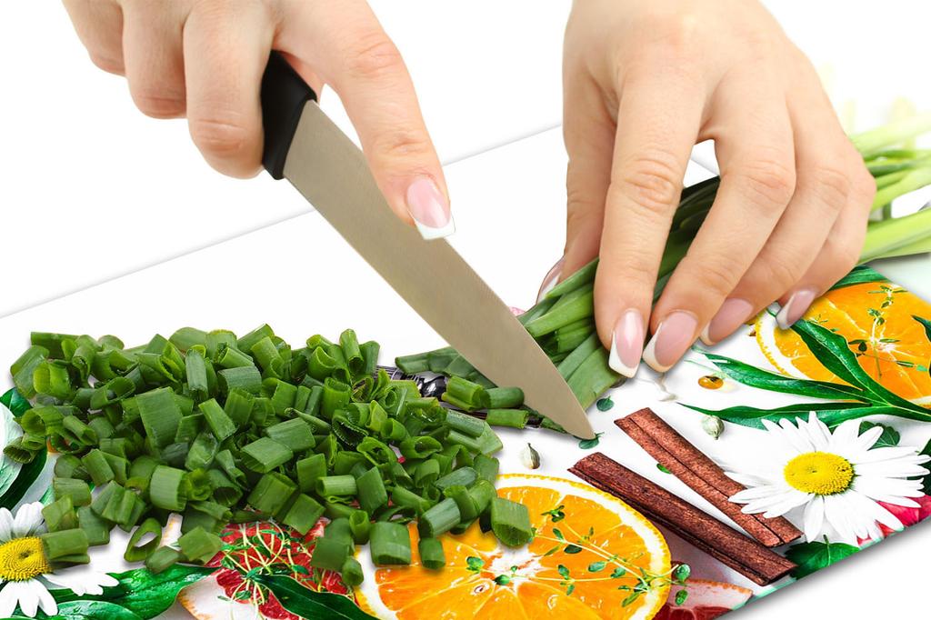 GLASS PLATE CUTTING BOARD 52x40 FRUIT