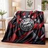 Bayern Munich Printed Flannel Blanket Warm Comfort Bed Throw For Indoor Home Decoration
