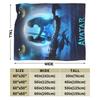 Soft Warm Blankets Camping Movie Avatar The Way of Water Bedding Throws  Flannel Bedspread For Bedroom Fashion Sofa Bed Cover