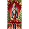 Nutcracker Soldier Door Cover Lining For Christmas Doors Xmas Outdoor Decoration For Front Door Home Christmas Party Supplies