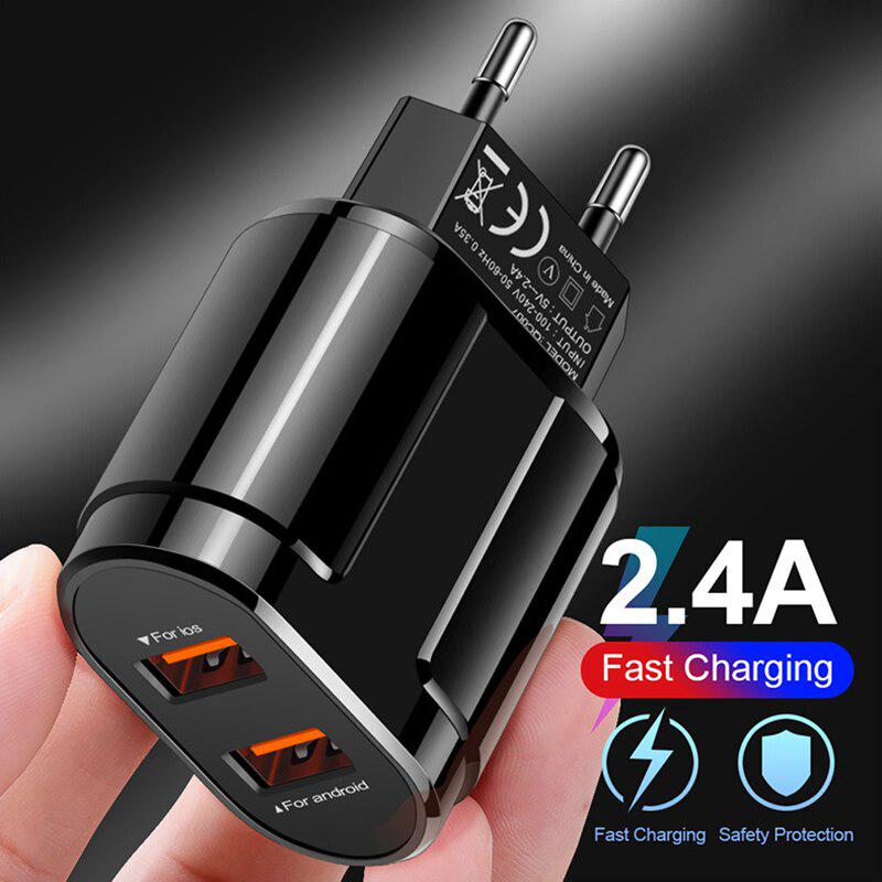 Buy 5V 2.4A USB Charger for iPhone XR XS 8 7 iPad Fast Wall Charger