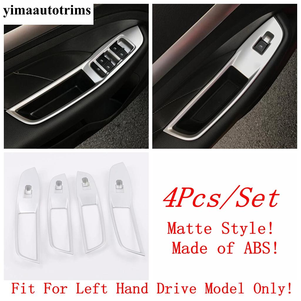 Head Lights / Window Lift Button Panel / Pillar A Speaker / Air AC Vent Cover Trim Matte Accessories For MG ZS EV 2018 -