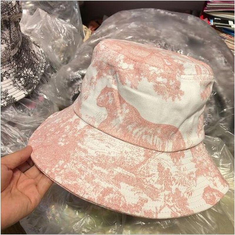 New Style Chinese Style Ink Painting Print Fisherman Hat Unisex Sun Hat for Men and Women