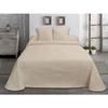 Bedspread Boutis - JAVIER LARRAINZAR - 230x270 Cm - Beige - Herringbone Pattern - Jacquard Weave - Soft Touch