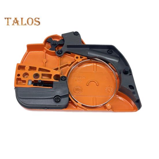 

Аксессуары для крышки сцепления тормоза цепи Простая установка Запасные части для крышки тормоза бензопилы для HUS445E/450/450E оранжевый