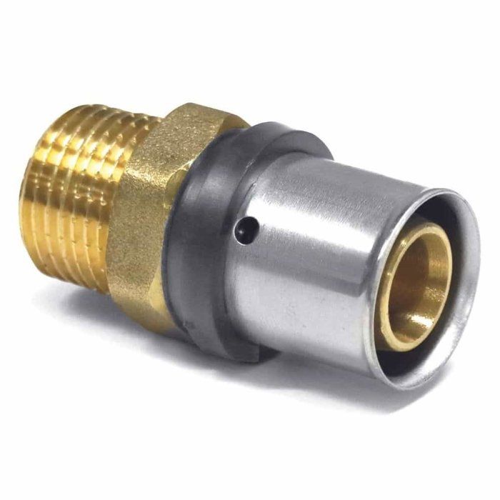 Raccord à Sertir Multicouche 16mm x 1/2" AG - Plomberie Facile et Sécurisée