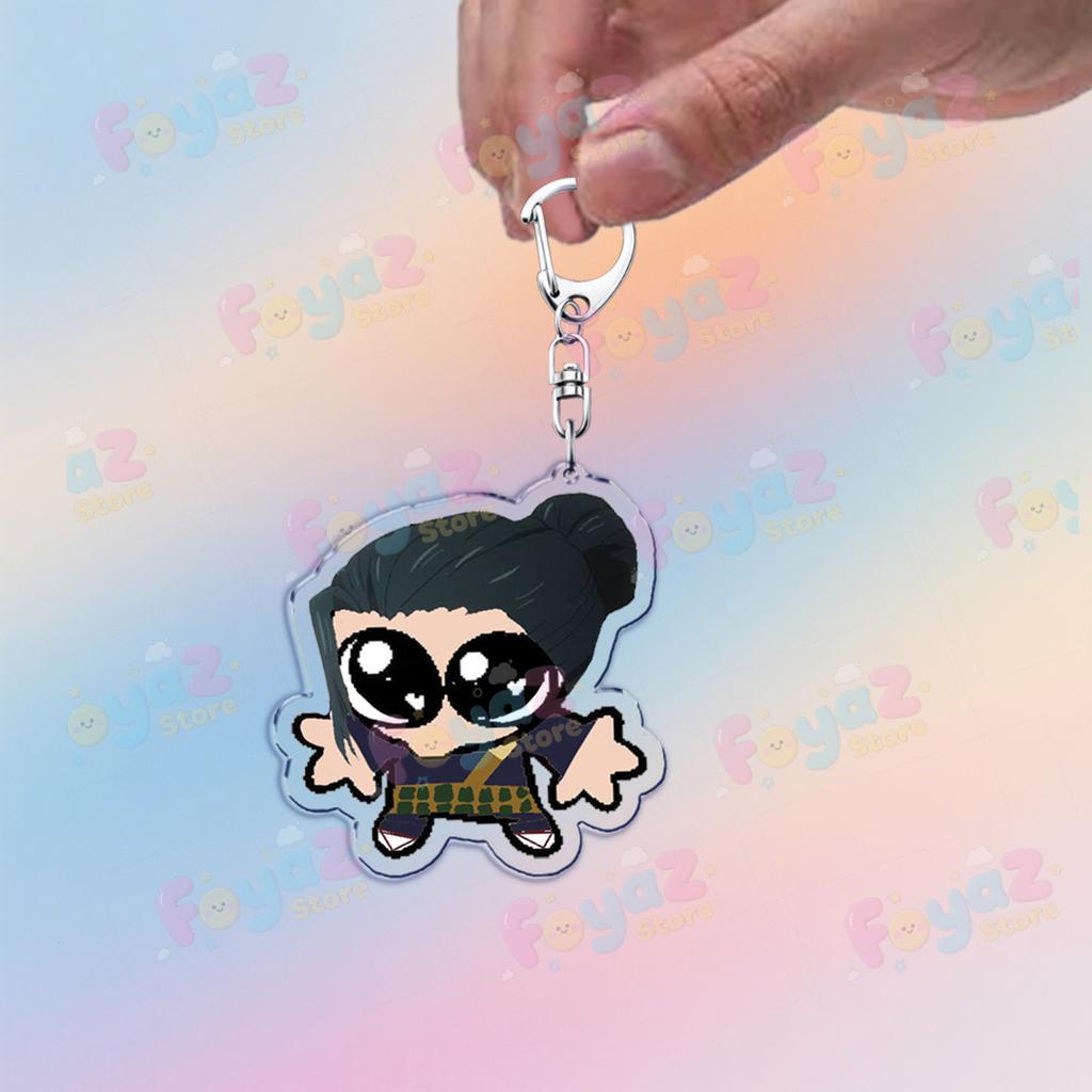 Cute Anime Chibi Keychain Accessories Bag Charms Manga Ryomen Cartoon Sukuna Keyrings Jewelry Fans Freinds Gift