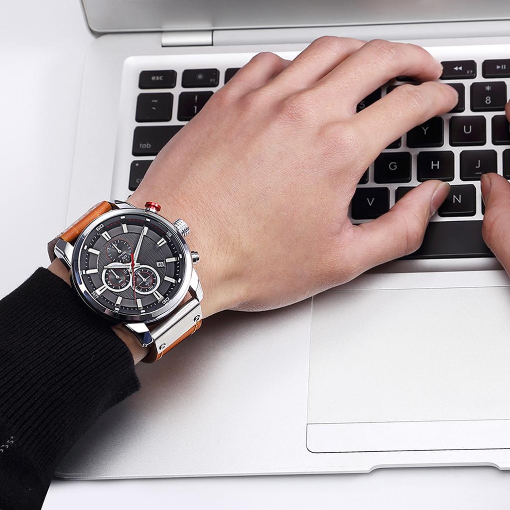 Curren High Quality Watch Waterproof Quartz Wrist Analog Digital Leather Fashion Casual Business Men Sports Watches