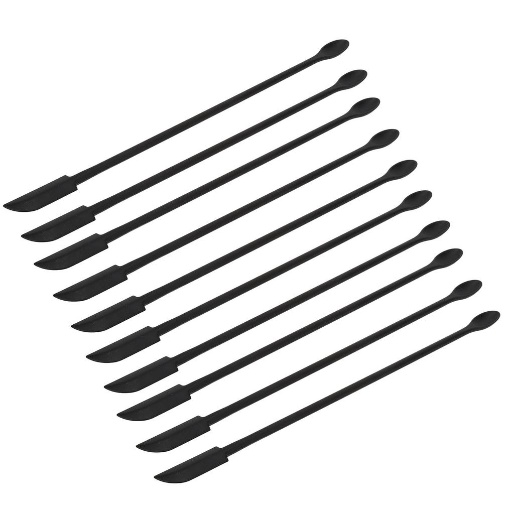 10 Pièces Grattoir en Silicone Flexible Conception Courbée Allongée Grattoir Intégré à Double Tête