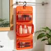 Foldable Detachable Toiletry Bag Large Capacity Hanging Hook Water Resistant Storage Bag for Men Women Travel
