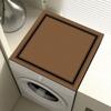 Faux Leather Dust Mat Solid Washing Machine Dust Cover Refrigerator Cabinet Top Protector Waterproof Pad Dinning Table Placemat