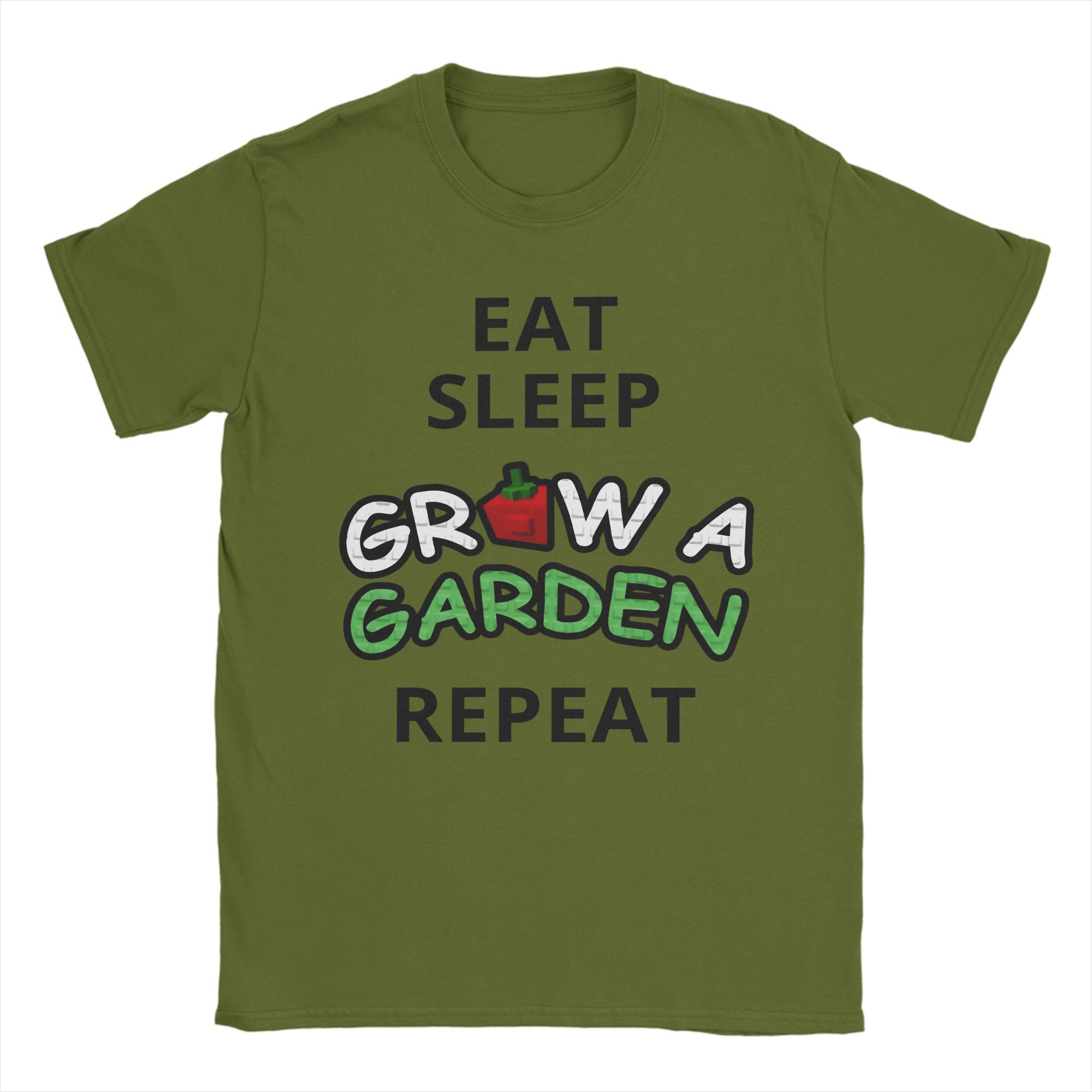 

Cartoon Games Grow a Garden T-Shirt for Men Women Vintage Pure Cotton Tees Round Collar Short Sleeve T Shirts Unique Clothing 4XL