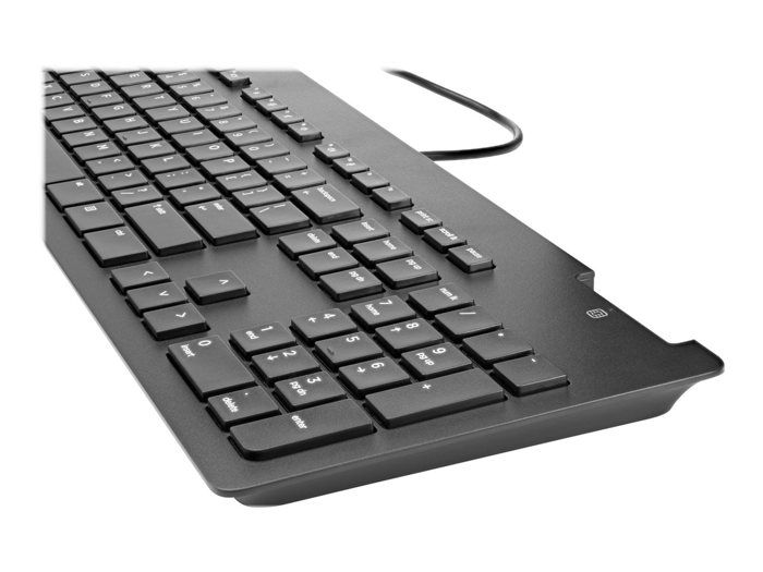Clavier - HP - Business Slim - USB - Lecteur carte à puce (CCID) - Pavé numérique compact