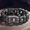 Men's Bicycle Chain Bracelet 16MM Wide Vintage Rock Motorcycle Wristband Man Punk Stainless Steel Biker Gothic Jewelry Accessory