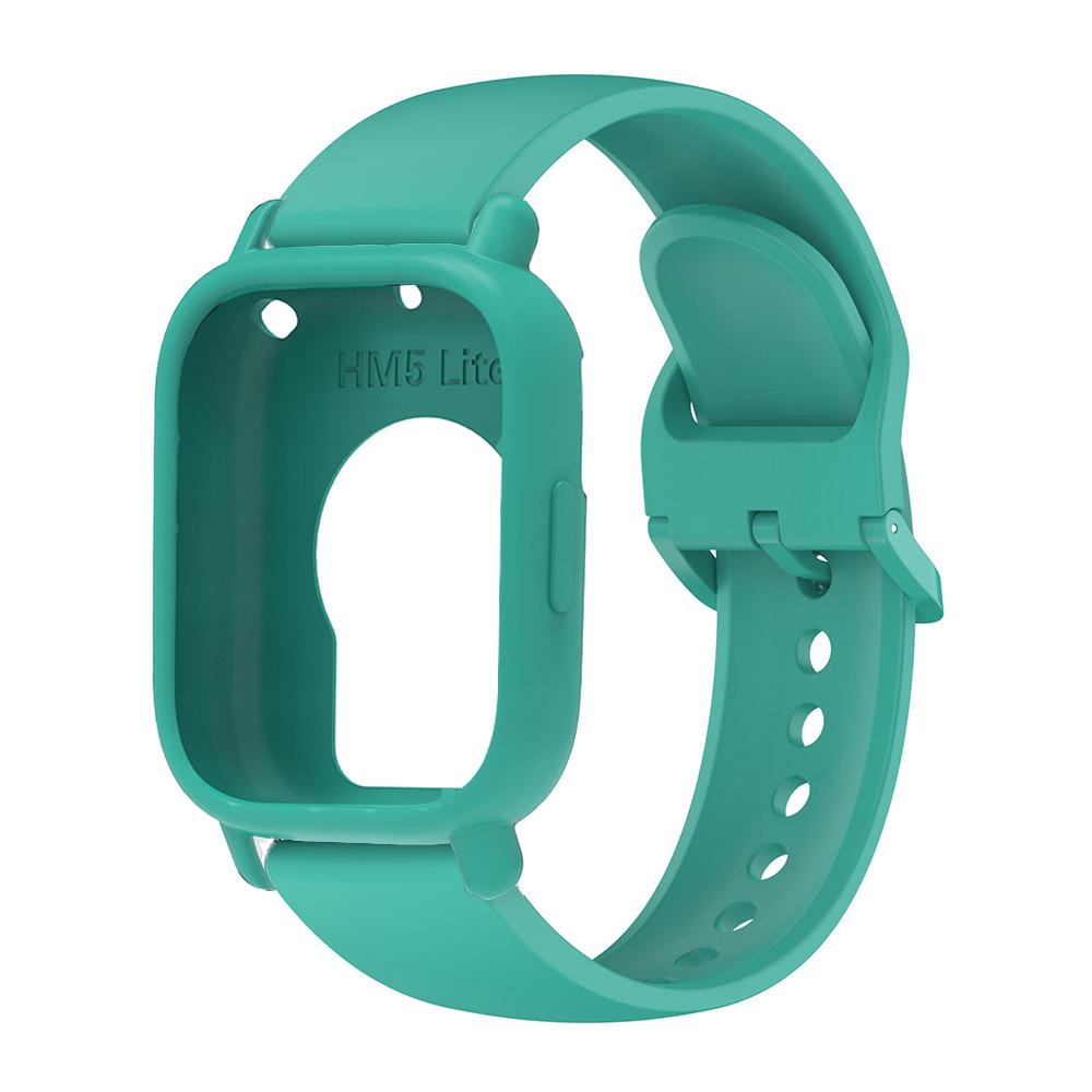 Pro Redmi Watch 5 Lite Silikonový řemínek k hodinkám + Pouzdro Sportovní pásek Spona stejné barvy Náhradní náramek pro Redmi Watch 5 Lite