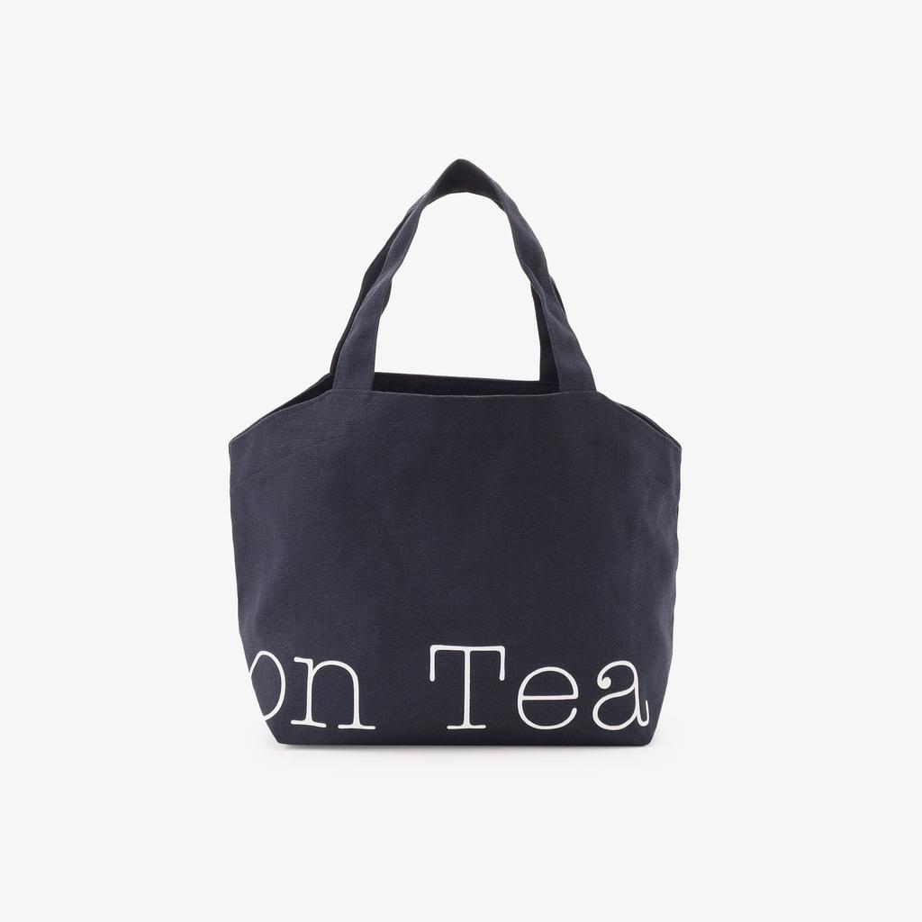 Afternoon Tea Living Tote Bag HJ71 Canvas Pocket Tote BagWhitebait Noriyuki, Navy