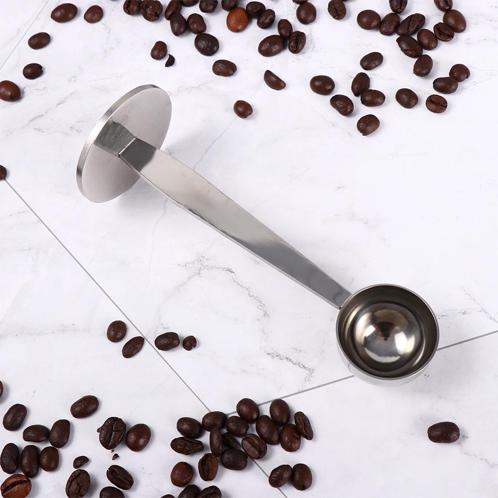 Manual Multi-Function Measuring Dual-Purpose 2 In 1 Powder Press Coffee Spoon Coffee Tool Tamper