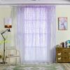 Hot Sale 2 Panels Green Willow Leaves Curtain Print Design Sheer Pattern Voile Panel Drape Room Window Curtains Home Textiles