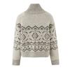 Jnleaog Autumn New Women's Clothing Fashion Style Stylish Fashion Lazy Fancy Jacquard Knitting Outwear