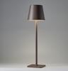 Rechargeable High-Leg Iron Table Lamp - Outdoor Touch-Control, Three-Color USB Light for Restaurants