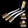 Copper Plating Wire Brush Set Curved Handle Metal Polishing Brush Brass Wire Brush  Metal Polishing