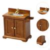 Bathroom Storage for Dollhouse with Sink in 1/16 Scale