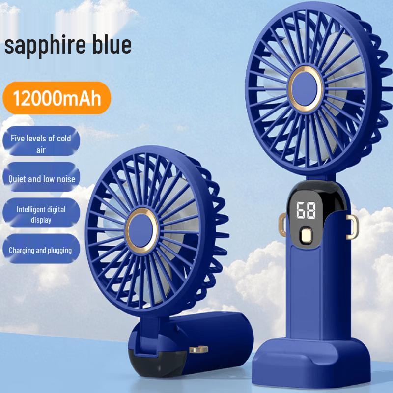 ZISIZ Mini Foldable Display Aromatherapy Handheld Fan