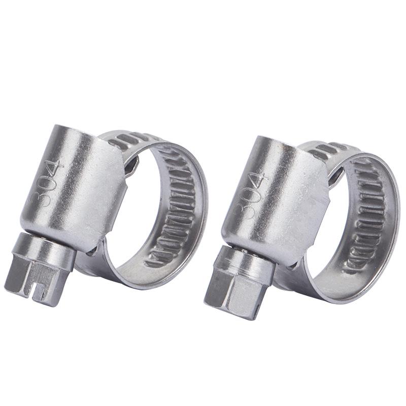 304 Stainless Steel Adjustable Hose and Pipe Clamp Clip