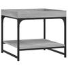 VidaXL Coffee Table Sonoma Grey 49.5x49.5x45 Cm Engineered Wood 832811