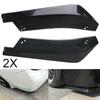 2pcs Rear Lip Bumper Spoiler Splitter Diffuser Canard Wrap Spoiler Side Fender Skirt Lip Chin Body Kit Glossy Black Universal