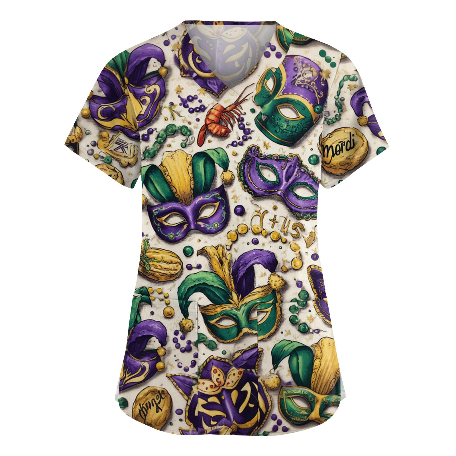 

Женская мода V-образный вырез короткий рукав комбинезон с карманами принт топы одежда XXXXXL