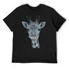 Baby Giraffe T-Shirt Blue Archive Clothes Vintage T Shirts Mens Fashion