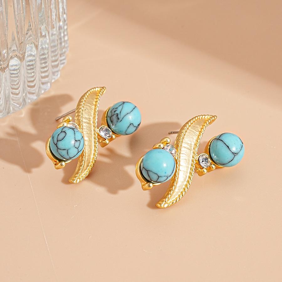 Алмазная бирюзовая геометрическая круглая ключичная цепочка, набор премиальных колье в придворном стиле, нишевый