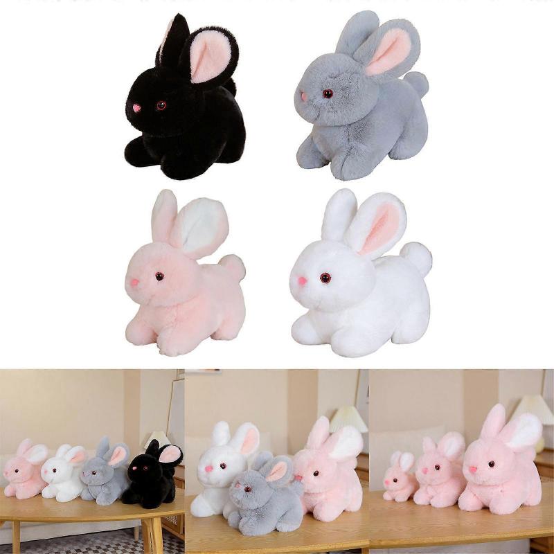 Stuffed Animal Rabbit Doll Couch Decors Soft Toy Baby Toy for Toddlers Emotion Smooth Christmas Gift  White 20cm