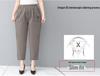 Mom's Cotton Embroidered Nine-Point Pants for Seniors, Casual Straight-Leg Pants for Spring & Autumn