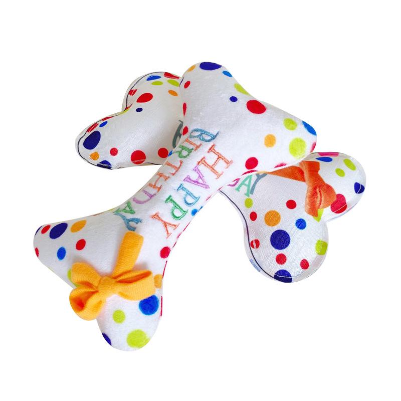 Eco-Friendly Cartoon Kitten Dog Chew Teething Toy Small Pet Birthday Cake Gift Box with Sound Relieving Boredom Plush Toy