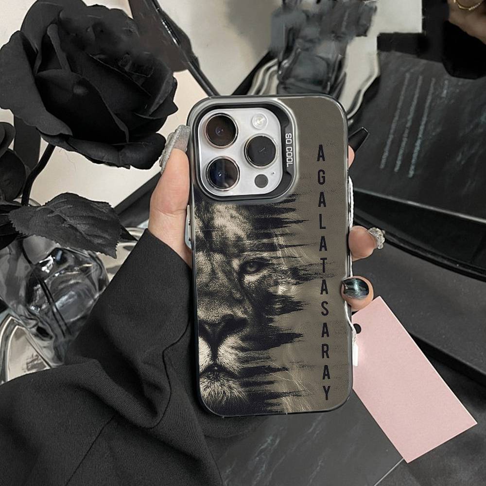 Klassische Galatasaray S-SK1905 Handyhülle Für IPhone 16 17 15 14 12 13 Pro Max Schwarze Farbe Stoßfeste Hülle