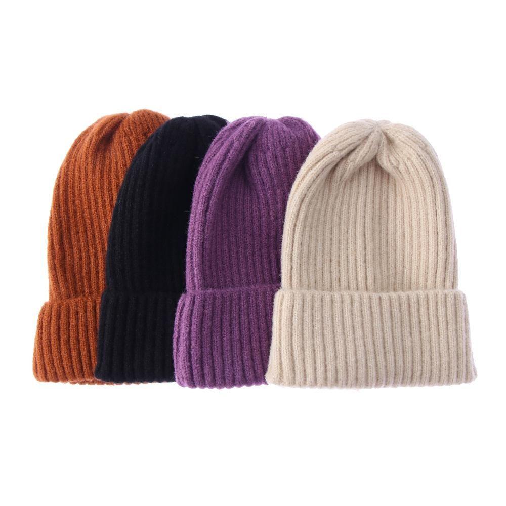 New Fashion Casual Hat Thicken Warm Ski Hat Hedging Cap Slouchy Bonnet Wool Knit Beanies
