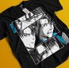 Attack On Titan Shirt Levi Tshirt Mikasa AOT Eren Anime Manga Graphic Unisex Tee