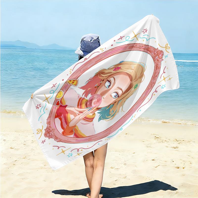 1Pc Colorful Fantasy Duo Beach Towel Microfiber Beach Towel Thin Absorbent For Beach Swimming Yoga Bath Sports 0917160