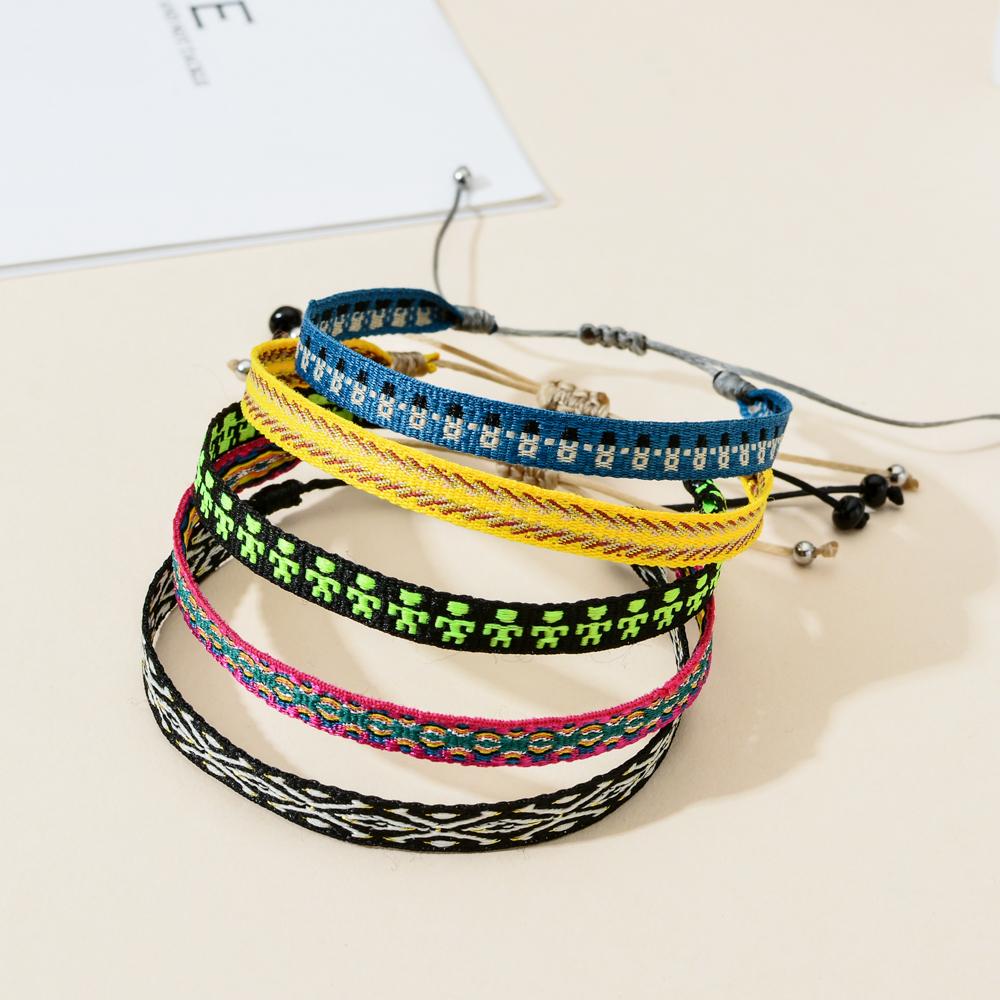 ZMZY Boho Weave Ethnic Girl Bracelets for Bohemia Women Bracelet Fashion Girl Colombian Wayuu Female Summer Beach Jewelry