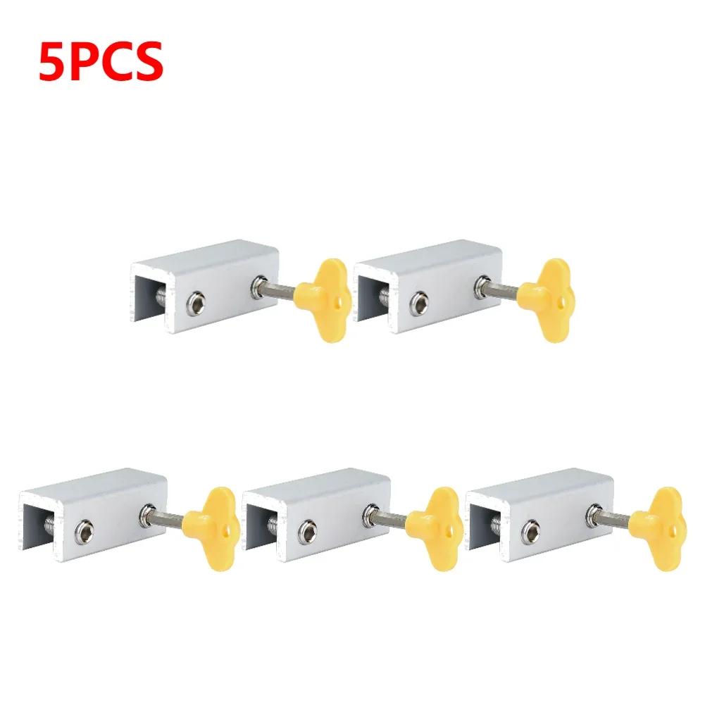 10-1Pcs Aluminum Alloy Window Lock Stopper Sliding Window Anti-theft lock Window Sliding Door Baby Kids Child Safety Doors Lock