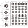 40/30pcs PVC Christmas Snowflakes Sticker Electrostatic Glass Stickers Wallpaper White Snowflake Window Decal New Year Decor